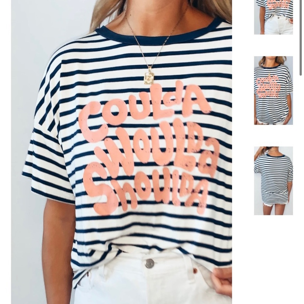 coulda woulda shoulda graphic tee